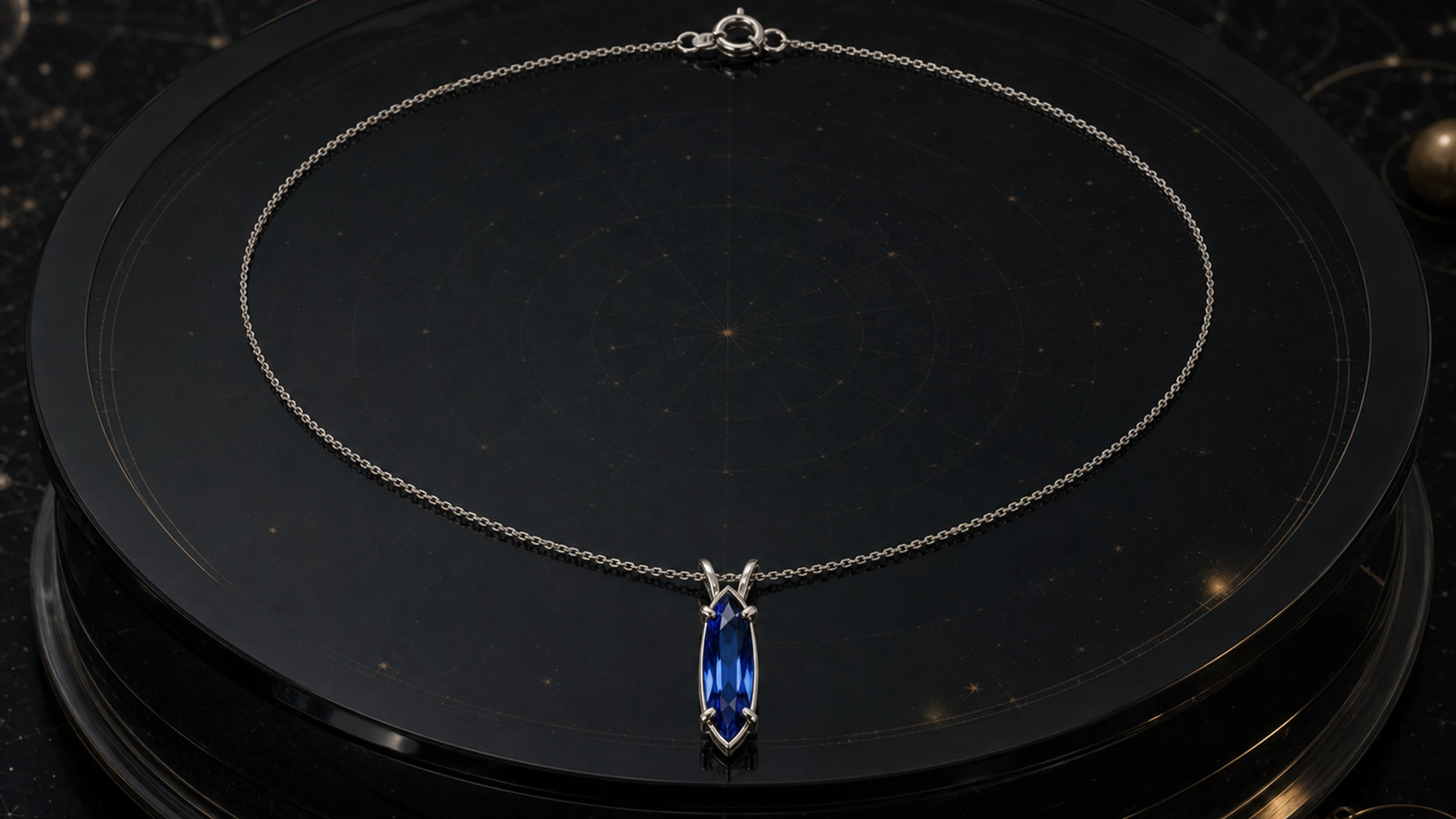 Meridian Sapphire Pendant selected as the sapphire specimen